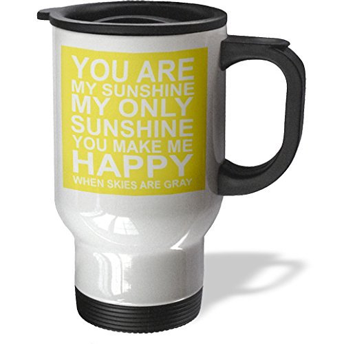 YuieKim You Are My Sunshine Stainless Steel 14oz Travel Mug Coffee Mug