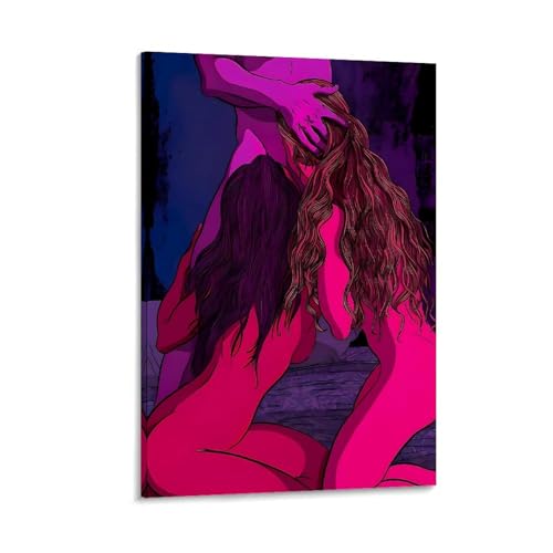 Sexy Nude Lovers Wall Art for Erotic Canvas Art