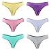 Closecret Women's Simple and Comfortable Panties Cotton G-Strings Thong (Multicolor, 6 (Waist:26.77 inch))