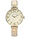Anne Klein Women's AK/2210IMGB Gold-Tone and Ivory Marbleized Bangle Watch