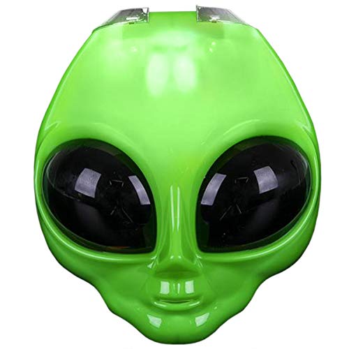 Rhode Island Novelty LED Light-Up Flip Green Alien Space Costume Mask