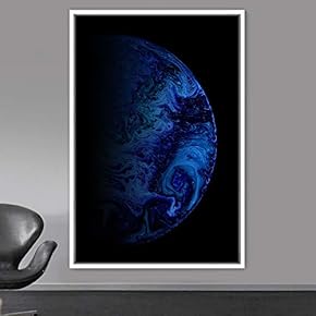 signwin Framed Canvas Wall Art Planet Astronomy &...