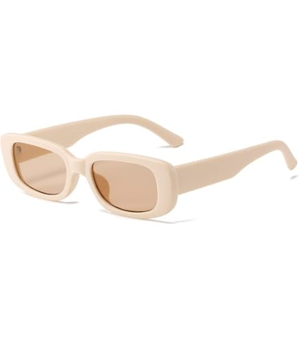 32 Pack Retro Rectangle Sunglasses Classic Square Eyewear Matte Clear Narrow Amazon.com: Matcheck 16 Pack Retro Rectangle Sunglasses  main image 3