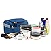Buruis Toiletry Bag for Men and Women, Nylon Fabric Waterproof Wash Bag Dopp Kit with Hook, Portable Shaving Bag Toiletry Organizer for Travel, Shower, Trip, Vacation, Gym (Blue)