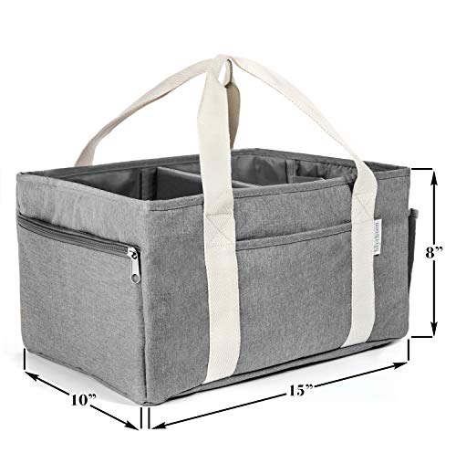 3 Diaper+Organizer+Multiple+Pockets+Compartments