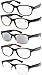 Eyekepper Classic 80's Reading Glasses for Women 5 Pairs Readers Include Reading Sunglasses +1.25