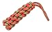 AnyZones Rope Dog Toy - fast-selling attractive and tough rope toy for dogs to chew, fetch and tug (red with streaks of green)