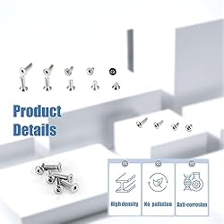 KOXXIAMOQ 500pcs Metric Machine Screw Assortment