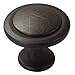 Amazer Cabinet Round Knobs, Oil Rubbed Bronze Traditional Cabinet Furniture Hardware Round Pull Knob with Random Lines - 1-1/4 Inch Diameter- 20 Pack