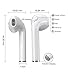 Splenor Bluetooth Headphones Earbuds Stereo,Wireless Headsets Mic Mini in-Ear Earbuds Earphones Earpiece Sweatproof Sports Earbuds Charging Case Compatible iOS Android Smartphonesthumb 1