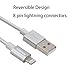 iPhone charger, YEONPHOM 2Pack 10FT Lightning Cable Nylon Braided 8Pin to USB Charging Extra Long Cable Cord for Apple iPhone 7/7plus/SE/5/6/6s/Plus/iPad Mini/Air/Pro/iPod Touch on iOS9 -Silver
