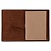 Refillable Leather Travelers Notebook - Passport Size Travel Journal with Lined Insert, 4 x 5.5 Inches, Dark Brown