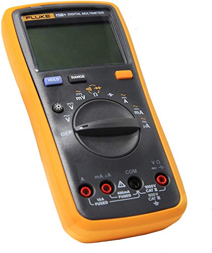Whizzotech FLUKE 15B+ F15B+ Digital Multimeter Meter Auto Range AC DC Voltage Current (Fluke 15B+ Multimeter)