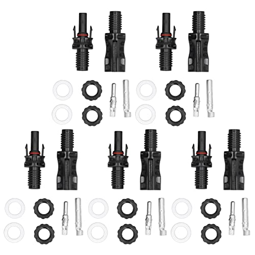 Connettore terminale Scheda di Intestazione Maschio Femmina previene l'ossidazione Robusto previene la Caduta dei connettori solari per Il Collegamento del Pannello