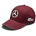 Mercedes Benz F1 Special Edition Lewis Hamilton 2018 Singapore Wine Red Hat