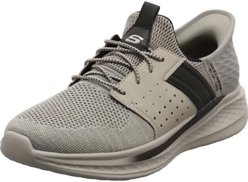 Skechers 205102 Slade Munson Grey Suede/Mesh Slip On Comfort Shoes Grey Mens 12 Men main image 4