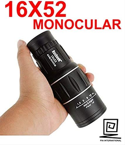 PIA INTERNATIONAL® 16 X 52 Telescope Monocular
