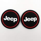 Car Interior Accessories Anti Slip Cup Mat,Jeep Patriot Accessories,Jeep Grand Cherokee Accessories,Jeep Renegade Accessories(2.75 inch，2 Pcs )
