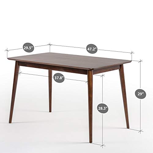 ZINUS Jen 47 Inch Dining Table / Solid Wood Kitchen Table / Easy
