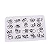 Annhua 80PCS Orthodontics Roth Molar Band with Buccal Tube, 0.022 (16#-35#) Dental Stainless Steel Materials