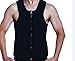 ValentinA Slimming Neoprene Vest Hot Sweat Shirt Body Shapers for Weight Loss Mens (Black, Large)