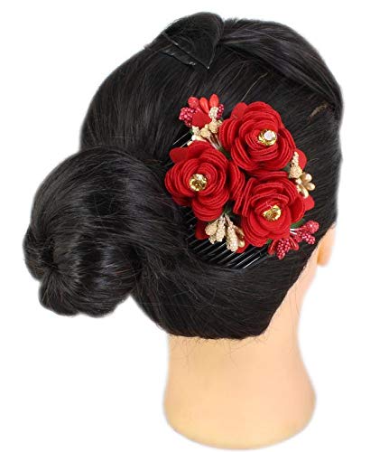 Buy Ear Lobe Accessories Comb Clip Hot Red 1pcs Online At Low