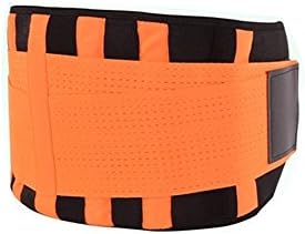 Asommet Lower Back Support Brace Belt- Helps Relieve Lower Back Pain, Sciatica, Scoliosis, Herniated Disc or Degenerative Disc Disease Orange