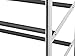 Amazon Basics 50 Pair Shoe Rack, 10-Tier, Grey & Black