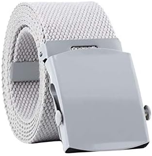 Woven Smooth Canvas Belt Durable And Easy To Adjust Sturdy And Versatile Casual Formal Belt Great For Jeans,Casual,Cowboy & Work Wear