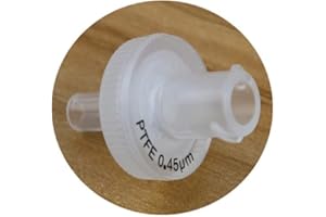 LABLPSAI PTFE Syringe Filter 13mm Diameter 0.45μm Pore Size, Hydrophobic, 100Pcs