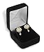 6 Black Flocked Earring Pendant Jewelry Gift Boxes