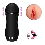 Male Intelligent Relaxing Tool, Full Automatic Piston Thrusting Jewelry Toy - 10 Modes Powerful Vibration - Electric Piston Cup with Sweet Female Voice for Men Hands Free Play