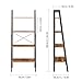 Homfa Ladder Shelf 4 Tier Vintage Bookshelf Bookcase Multifunctional Plant Flower Stand Storage Shelves Rack Wood Look Accent Metal Frame Modern Furniture Home Office