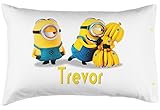 PersonalizedPillowcase Children's Minions. Customized with Your Child's Name! - Perfect Custom Gift for Children of All Ages! 100% Super Soft Microfiber! (Standard 20