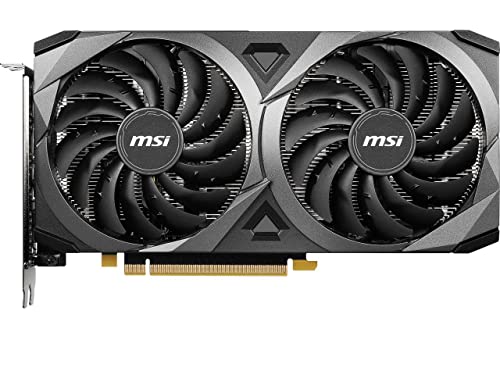 MSI Gaming GeForce RTX 3060 12GB 15Gbps GDRR6 192-Bit HDMI/DP PCIe 4 Torx Twin Fan Ampere OC Grafikkarte (RTX 3060 Ventus 2X 12G OC)