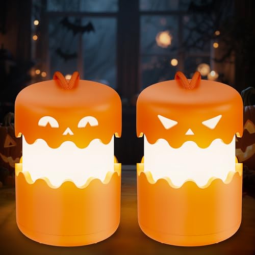 Rechargeable Halloween Pumpkin Lantern Light