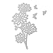 Dies Cut Cutting Die for Cards Making Flower Butterfly Metal Embossing Stencils for DIY Craft Scrapbooking Photo Album Decorative Paper Gift Debossing Border (Dies 1 Flowers)
