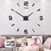 Mintime Large Wall Clock Battery Operated DIY Wall Clock for Modern Decorative Living Room/Office