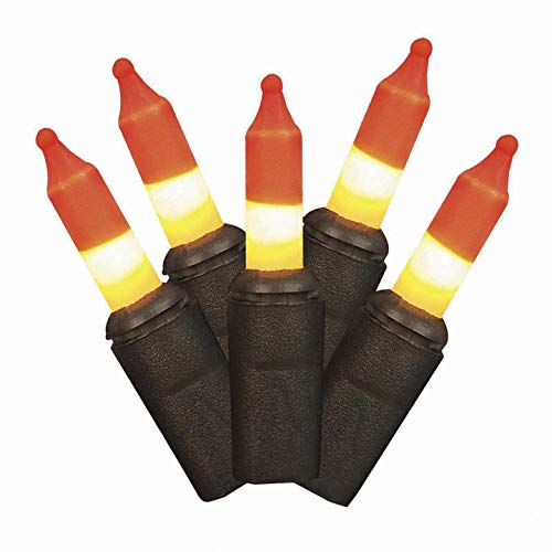 dobar Holiday Essentials Halloween Candy Corn Lights String - 9 Ft Length (50 Lights) - Thumbnail 3