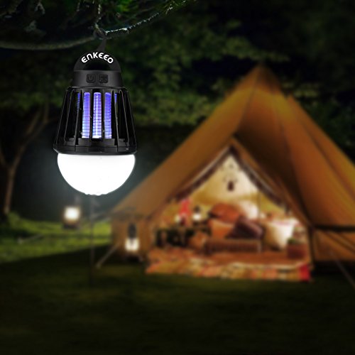 ENKEEO 2in1 Mosquito Killer Camping Lantern Tent Light Portable