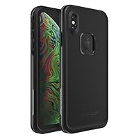 Lifeproof FRĒ SERIES Waterproof Case for iPhone Xs Max - Retail Packaging - ASPHALT (BLACK/DARK GREY)