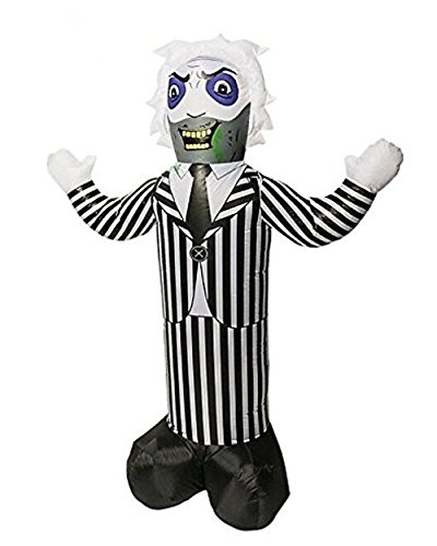 Gemmy Airblown Inflatable Beetlejuice - Indoor Outdoor Holiday Decoration, 7-foot Tall