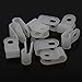 Yongcun Cable Clamp Cable Clips Cable Management White Nylon R type Screw Size M4 Cable OD 5.0mm Pack of 100PCS CCR4050