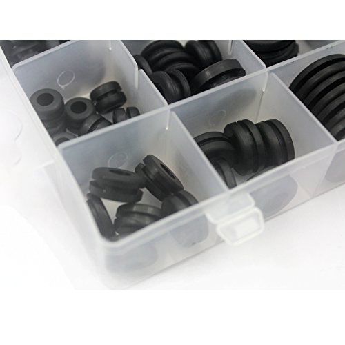 SINOCMP 125 pcs Rubber O Ring Plumbing Gasket Seals Grommets Ring Assortment For Car Vehicle Auto Repair 18 Sizes
