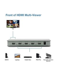 EXPERT Connect 4 puertos Quad Multi-Viewer visualización divisor   1080p   60 Hz   5 modos de visualización