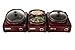 Crock-Pot Hook Up Double Oval Connectable Entertaining Slow Cooker System, 1-Quart, Metallic Red