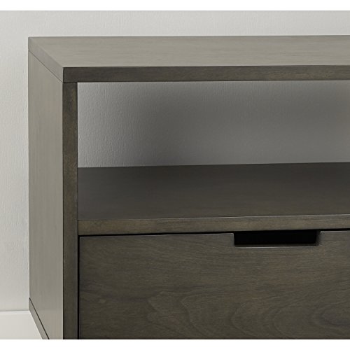 Better Homes and Gardens Flynn Mid Century Modern Credenza, Smoke Gray