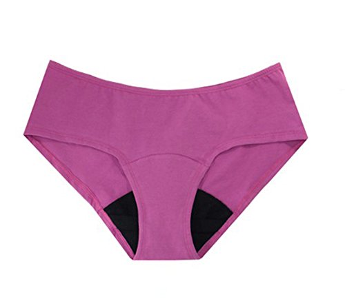 Lunapads Women's Organic Cotton Hipster Lunapanties with Insert (XL, Festival Pink)