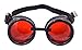 Minidot Steampunk Antique Safety Goggles (Black Red)
