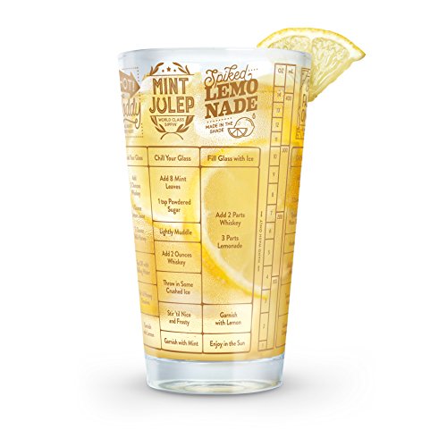 Fred GOOD MEASURE Cocktail Recipe Glass, Whiskey  - 5192625
